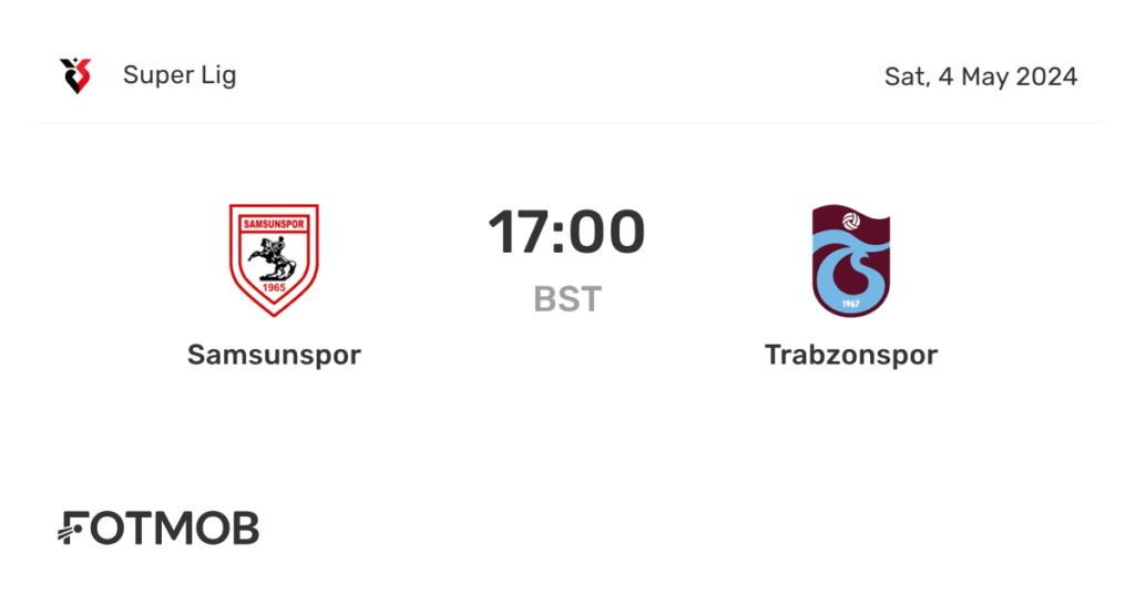 Samsunspor vs Trabzonspor: Një Ndeshje që Ngrit Emocione